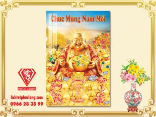 Lịch gỗ phật Di Lặc