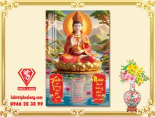 Lịch gỗ Phật Quan Âm Bồ Tát